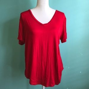 Red Slouchy Tee